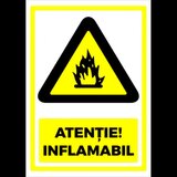 Semn pentru atentie inflamabil